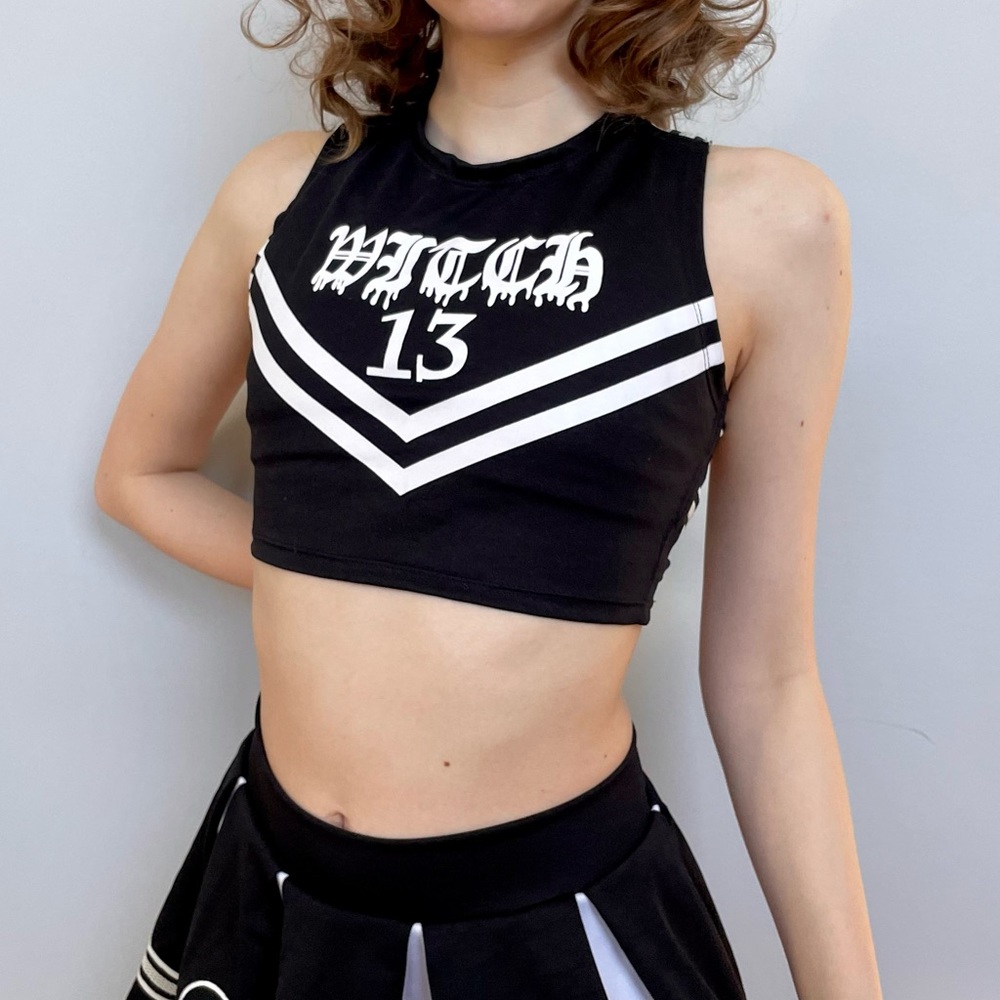 Dolls Kill witch 13 cheerleader top